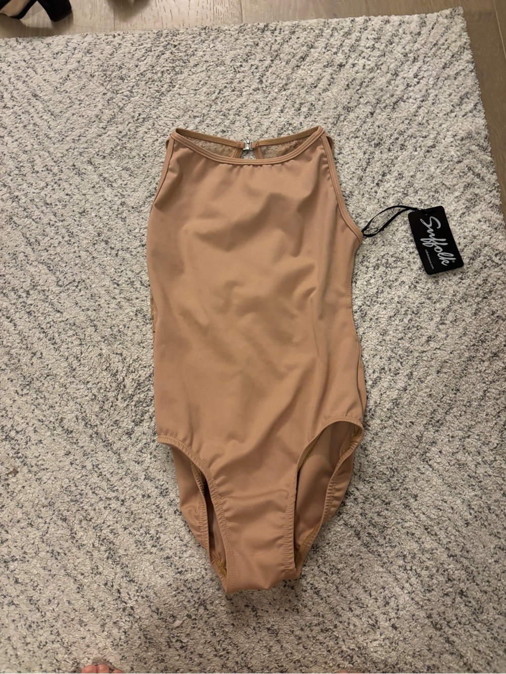 Suffolk Boatneck Leotard with Lace Back